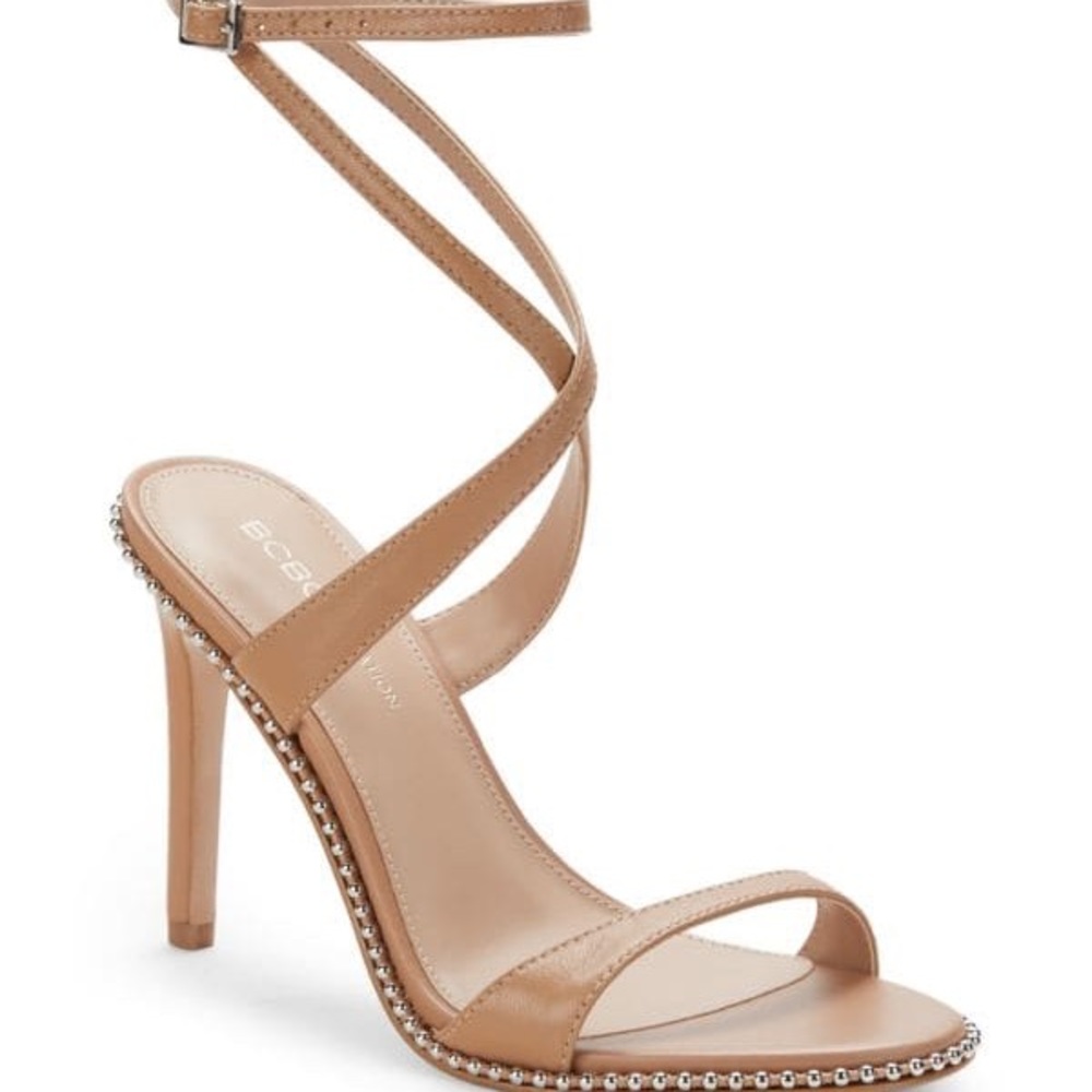 BCBG Jilma Studded Leather Sandals
